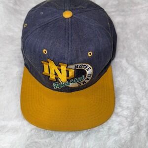 Vintage Notre Dame Fighting Irish Starter Snapback Hat Cap Mens‎